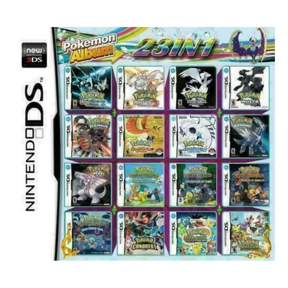 23 in 1 Pokemon Heartgold Soulsilver Diamond Pearl 2DS 3DS Platinum