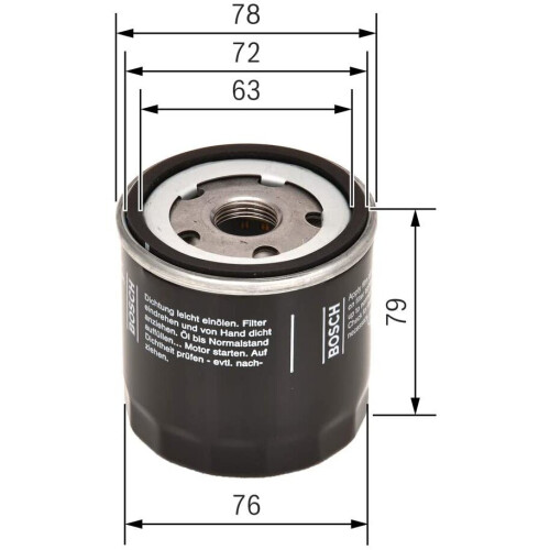 Bosch Bosch P7176 Oil Filter 1