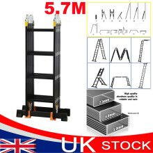 5.7M 14 Way Combination Folding Ladder Multi-Purpose Platform Ladder