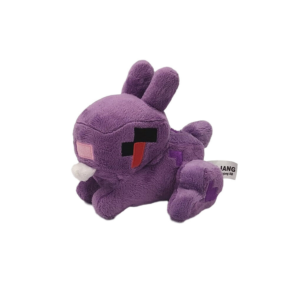 ( Rabbit - 6 Inch) Minecraft My World Plush Stuffed Kids Toy Dolls Purple