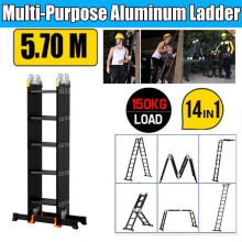 5.7M Multi Purpose Folding Aluminium Heavy Duty Ladder