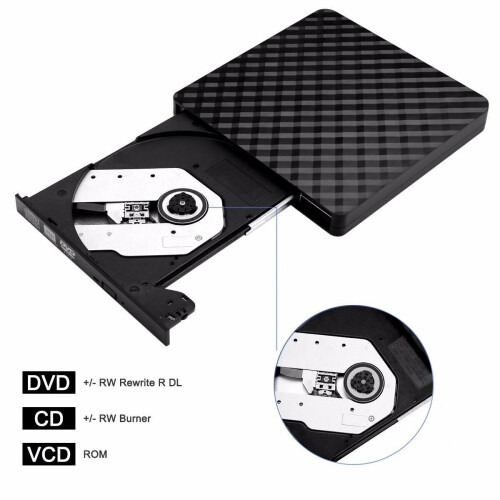 External DVD Drive, USB 3.0 DVD CD Drive Burner Portable DVD CD RW 2