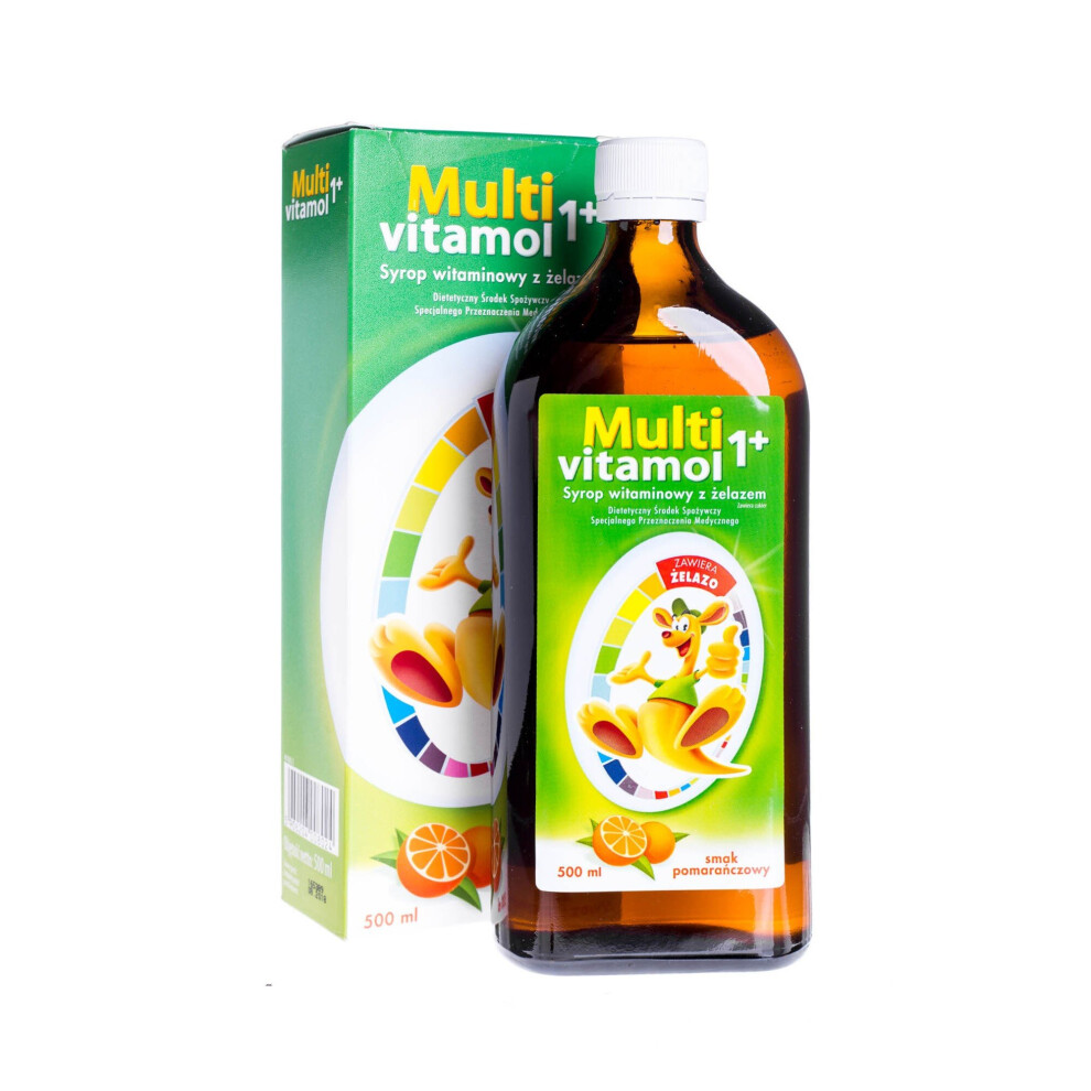 Multivitamol 1+ syrop witaminowy z Å¼elazem dla dzieci od 1 roku - 500 ml