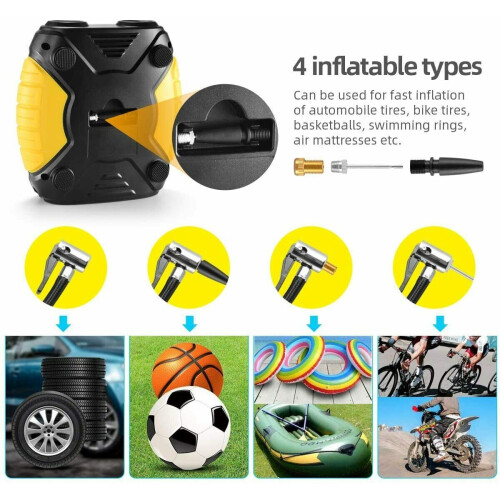 Digital Car Tyre Inflator Air Tool Portable Air Compressor Pump 12V 1