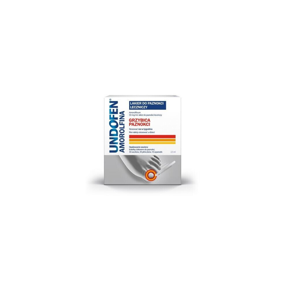 Omega Pharma Undofen Amorolfina 50 Mg/ Ml Lakier Do Paznokci Leczniczy - 2,5 Ml