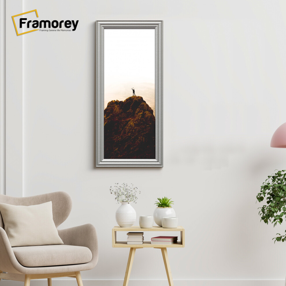 (26x12 Inch) Panoramic Size Silver Picture Frame / LW Style Wall Art Frame / Modern Photo Frames-image-OPC-P8YNGFP-NEW