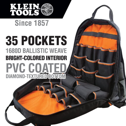Klein Tools 55475 Tradesman Pro Tool Gear Backpack 1
