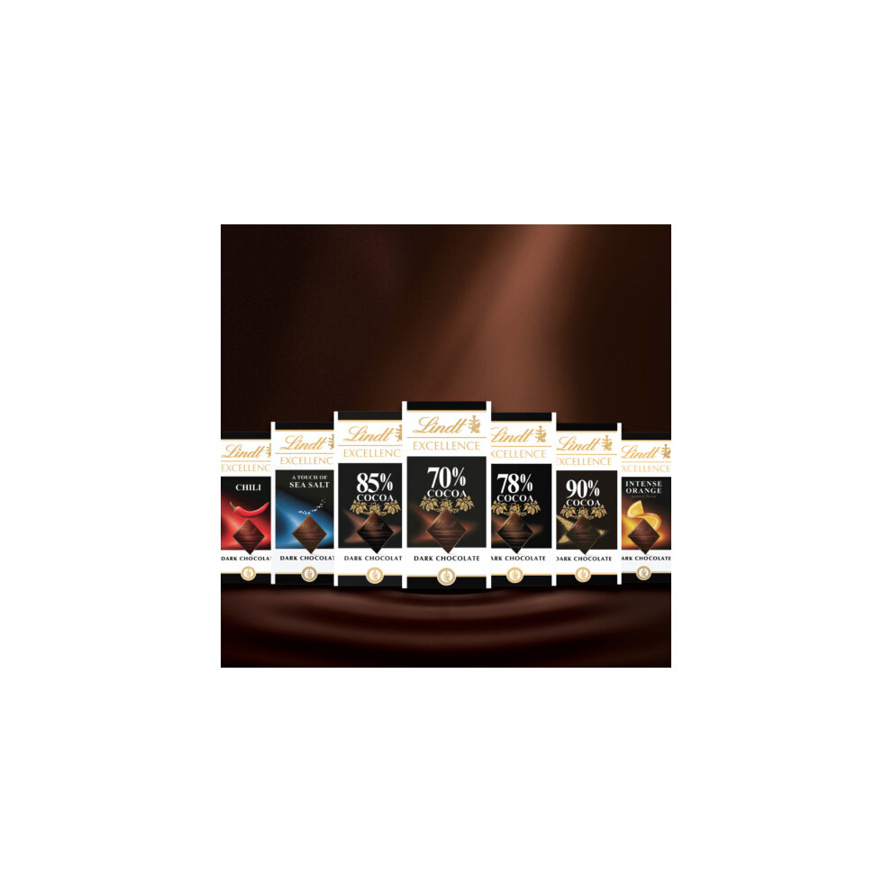 Lindt Excellence Dark Chocolate 25 Different Flavours