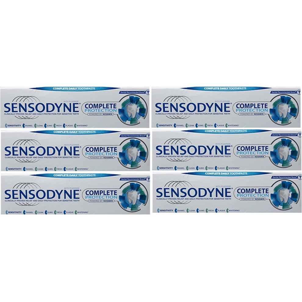 Sensodyne Complete Protection Toothpaste 75ml (PACK 6)