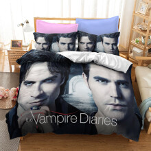 (Style 03, Single) The Vampire Diaries Bedding Single Double King Duvet Cover