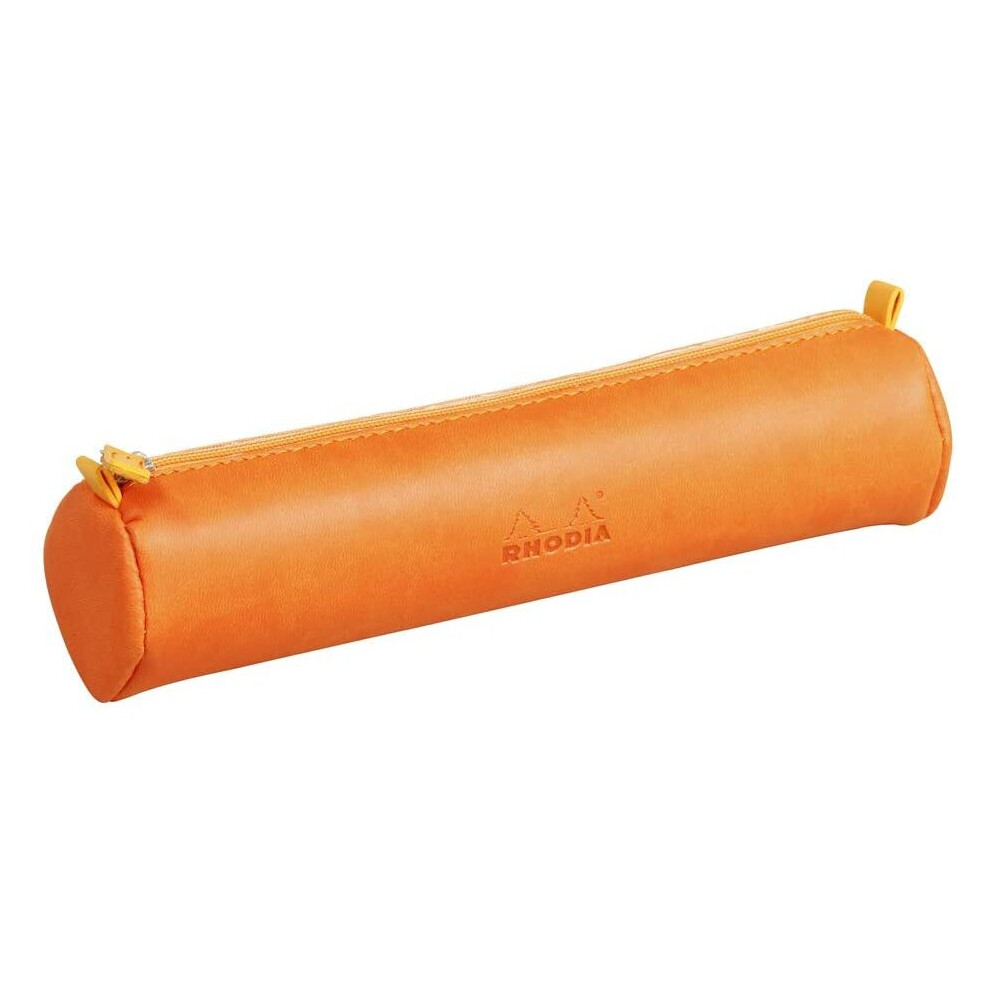 Rhodia Rhodiarama Round Pencil Case - Tangerine