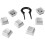 HyperX HyperX Pudding Keycaps - Full Key Set - PBT - White - English (US) Layout - 104 Key, Backlit, OEM Profile 5