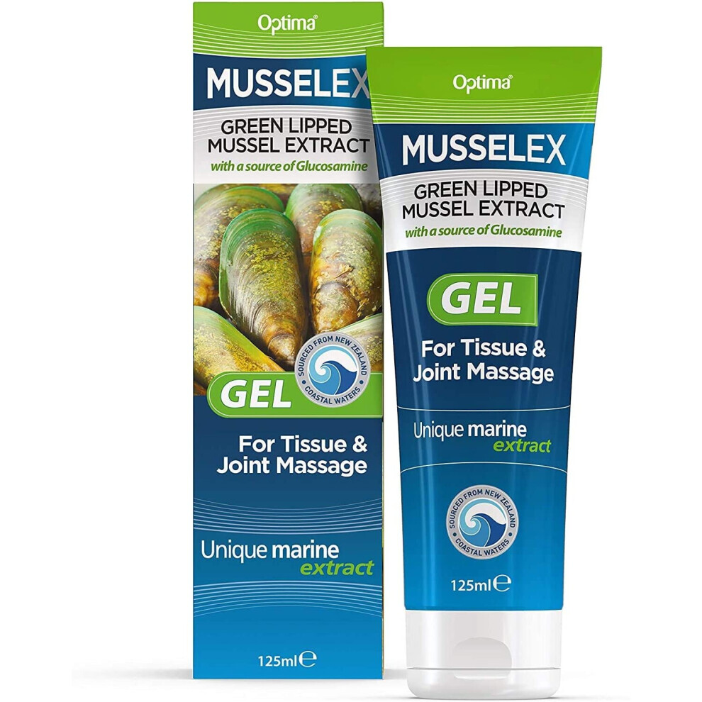 Optima Musselflex Gel Green Lipped Mussel Extract with Glucosamine (Pack of 6)