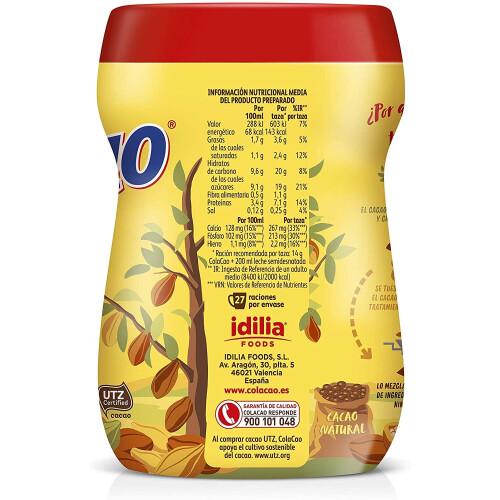 COLACAO Original (HOT Chocolate Drink) 390G 1