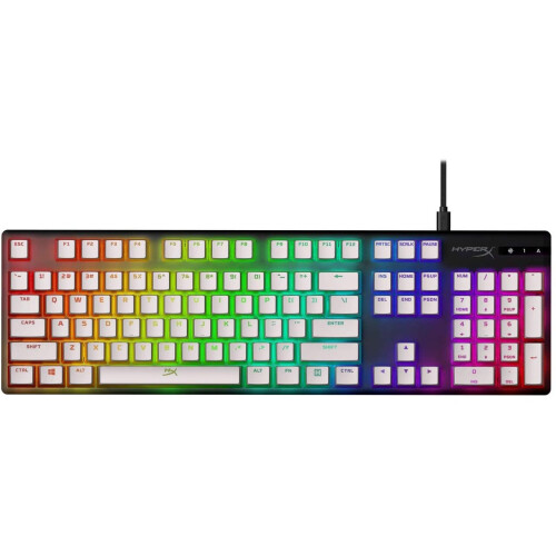 HyperX HyperX Pudding Keycaps - Full Key Set - PBT - White - English (US) Layout - 104 Key, Backlit, OEM Profile 2