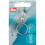 Prym Prym Fashion Zipper pullers Ring Metal Silver col 1