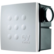 Vortice 12065 Centrifugal Flush Bathroom Fan with Humidity Control Quadro Micro 100 IT HCS