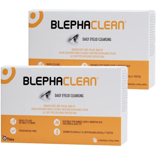 40 Blephaclean Sterile Eyelid Wipes