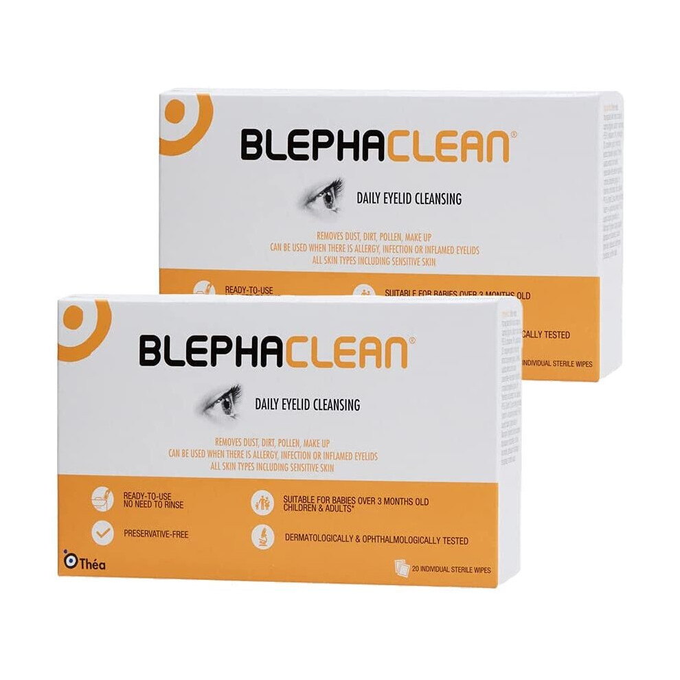 40 Blephaclean Sterile Eyelid Wipes