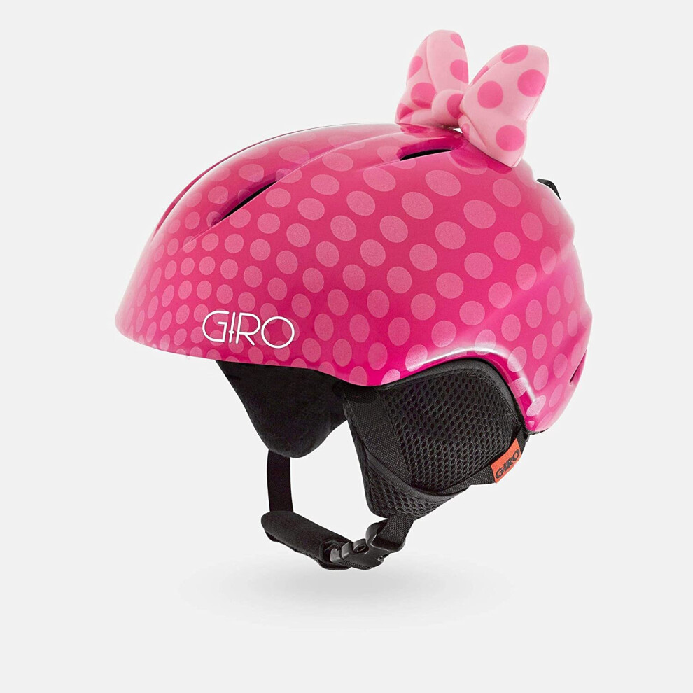 Giro Launch Plus Casque de ski pour tout-petit - Casque de snowboard pour gar   ons et filles - Pink Bow Polka Dots - XS (48,5-52 cm)