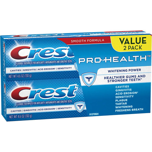 Crest Crest Pro-Health Whitening Power Toothpaste, 4.6oz, Twin Pack 2