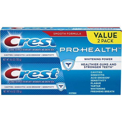 Crest Crest Pro-Health Whitening Power Toothpaste, 4.6oz, Twin Pack