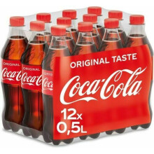 Coca Cola Original Taste Coke 500ml Bottles Fizzy Soft Drink Price Deal