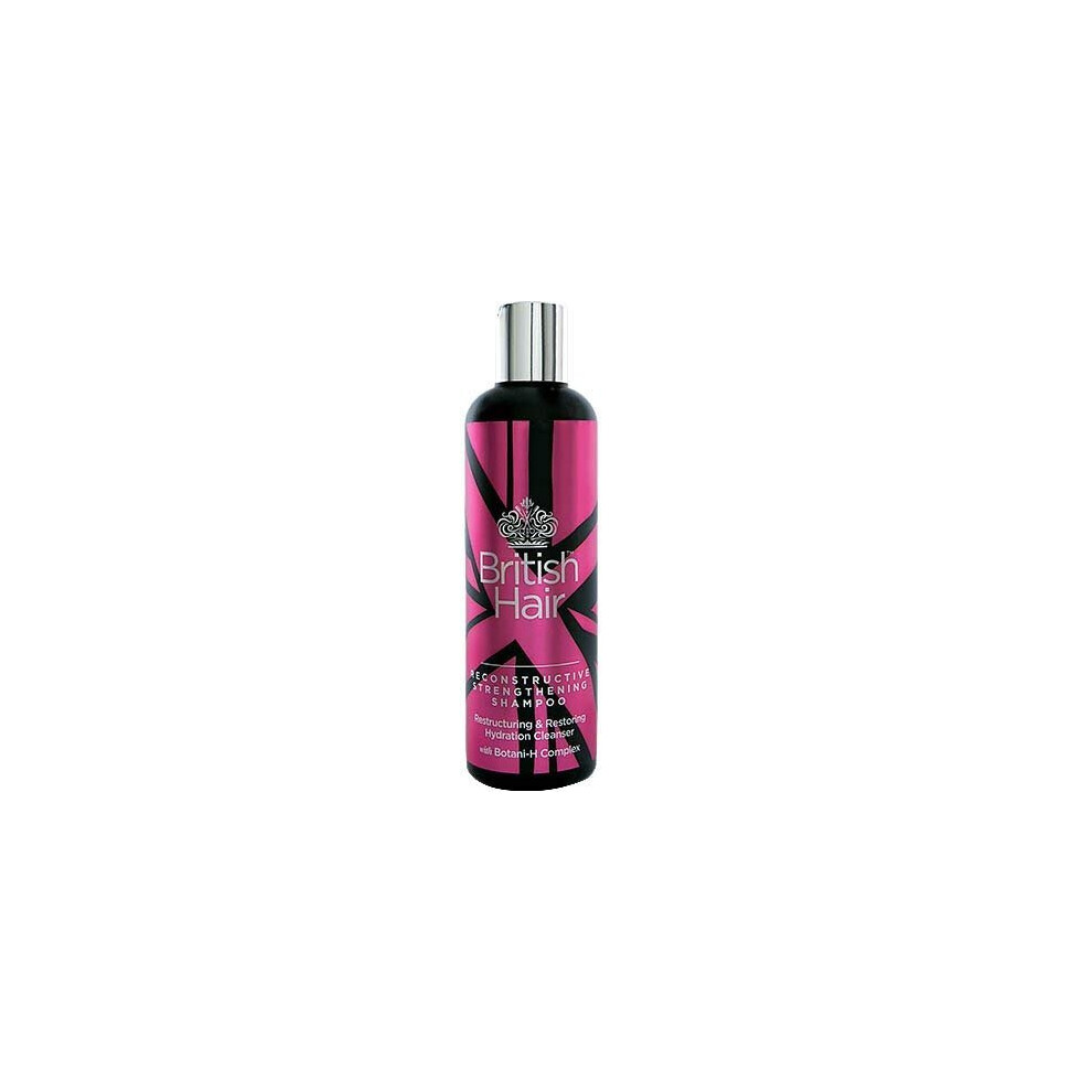 British Hair Reconstructive Strengthening Shampoo - Restructuring and Restoring Hydration Cleanser with Botani-H Complex (250ml)