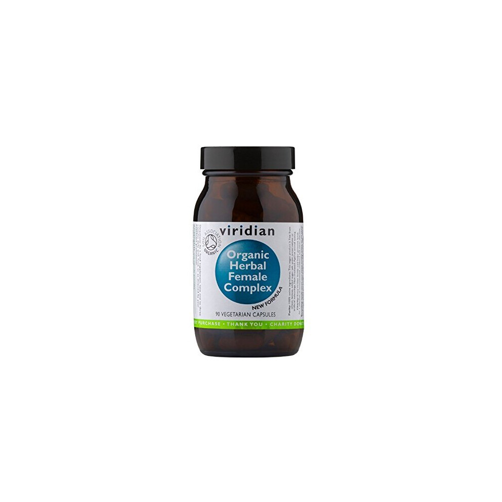 Viridian Organic Herbal Female Complex 90 Vegi Caps