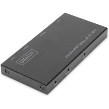 Digitus DS-45322 2 poorten HDMI-splitter met LED-weergave, metalen behuizing, compatibel met ultra HD 4096 x 2160 pix