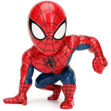 Jada Toys Marvel Ultimate Spider-man Metals Diecast collectible toy figure, 6", Red and Blue
