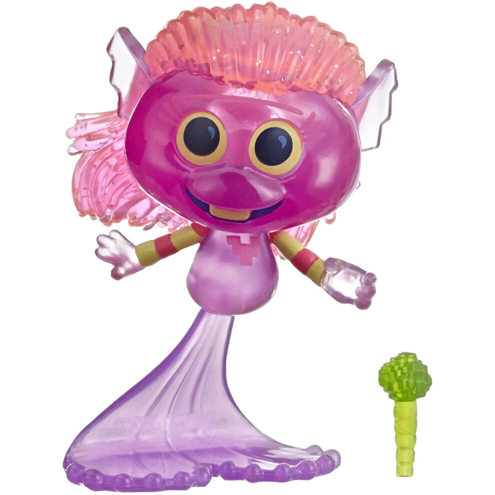 DreamWorks Trolls World Tour movie inspired Mermaid, Collectible Doll with Microphone Accessory