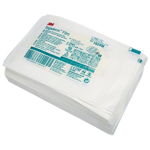 3M 3M 1624W Tegaderm Association, 6cm x 7cm, 100 pieces