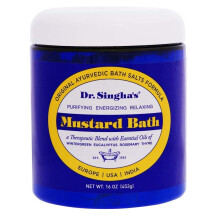 Dr. Singha's Mustard Bath, Therapeutic Bath Salts, 16 Ounce