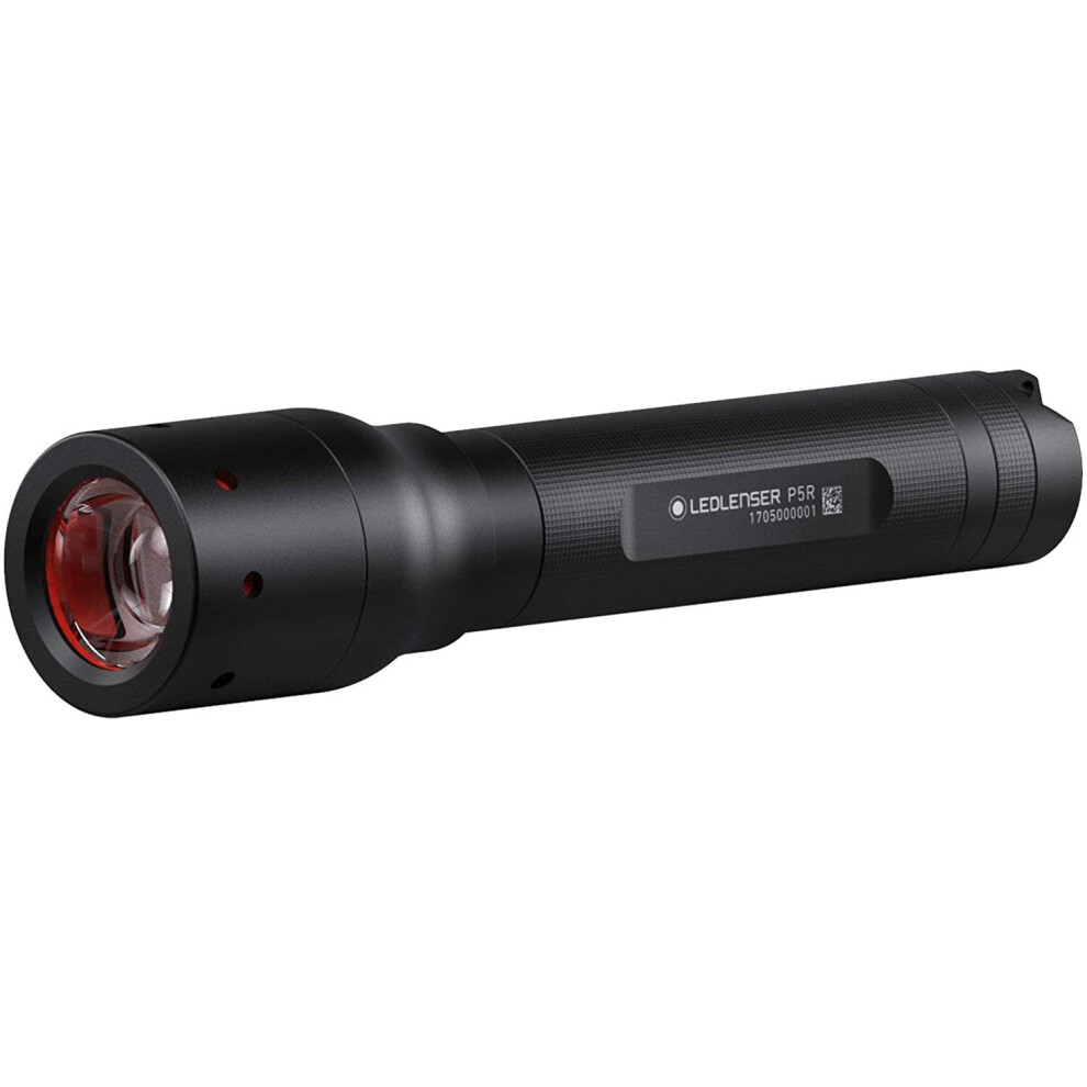 Ledlenser 500897 P5R Rechargeable Professional LED Torch, Black, 12.3 x 2.6 x 2.6 cm