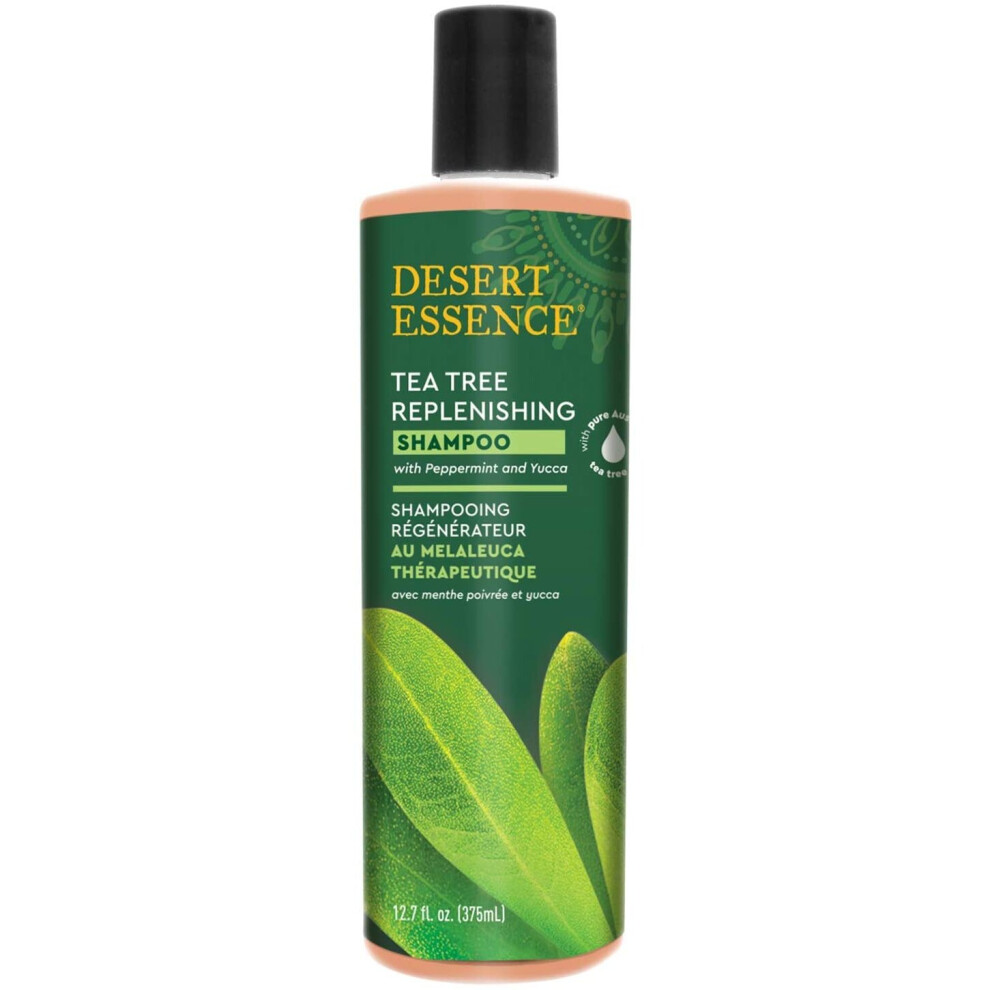 Desert Essence Tea Tree Replenishing Shampoo, 382Ml