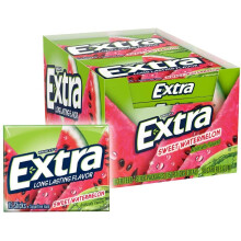 Wrigleys Extra Sweet Watermelon Sugarfree Chewing Gum Box Of 10 x 15 Stick Packs