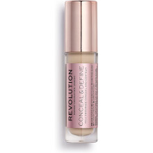 Revolution Beauty Conceal & Define Concealer Fuld d?kning & let, langtidsholdbar mat finish Vegansk & Cruelty Free C2 Fair til lyse hudtoner 0,14
