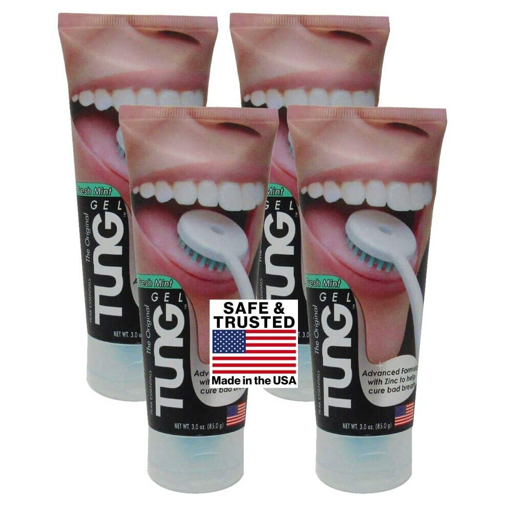 Tung Fresh Mint Tongue Cleaner Gel - Pack Of 4