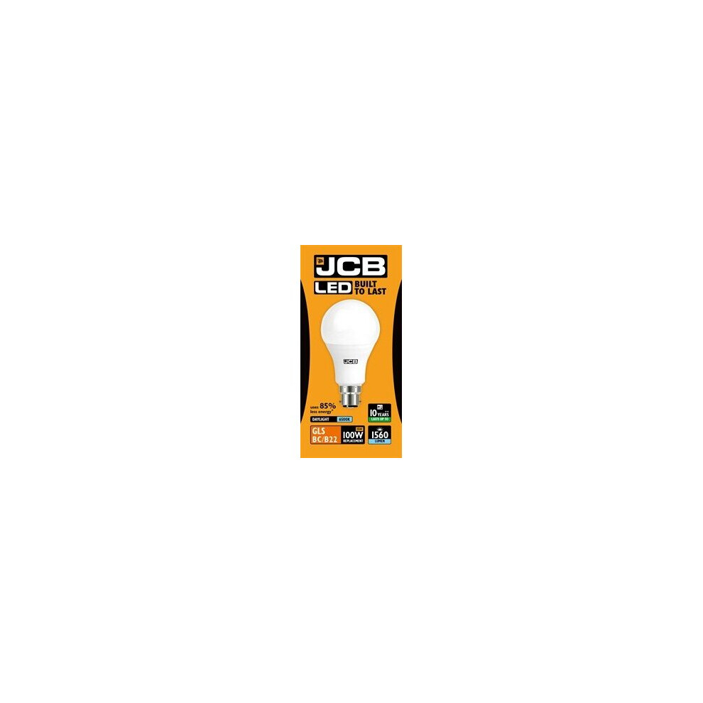 5 x JCB 15 W LED GLS Light Bulb BC / B22 Matte 6500 K Daylight 1560 lm (S10997)