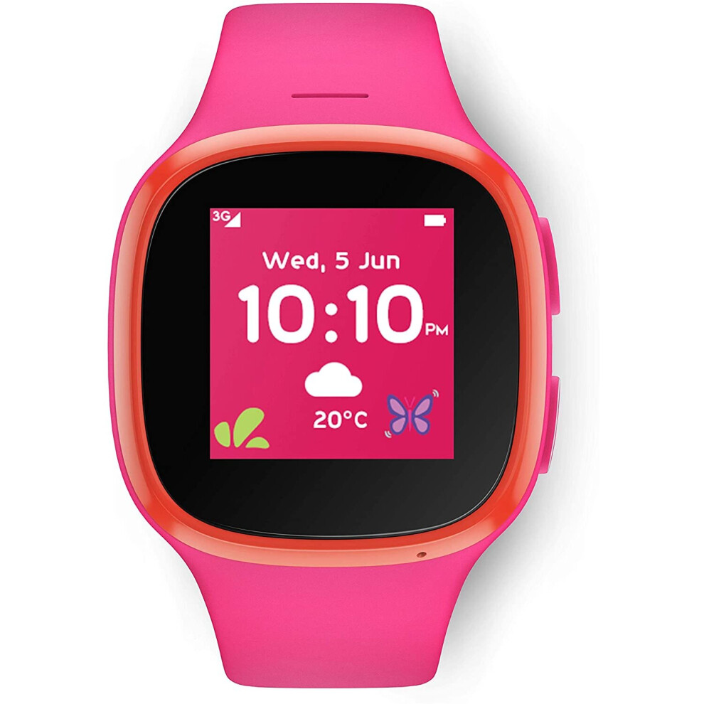 Vodafone V-Kids Watch with TCLMOVE, a GPS Kids Smart Watch with GPS Tracker, SOS Alert Button and Voice Messaging Function V-Sim by Vodafone Included