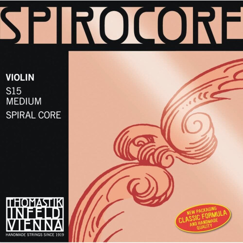 Thomastik Single string for Violin 4/4 Spirocore - E-string spiral core, chrome wound, medium
