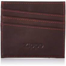 Zippo leather credit card holder, 10 cm, Brown