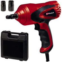 Einhell Car Impact Wrench CC-HS 12/1 (12 V, Max. 350 Nm Release Torque, Integrated Spirit Level, LED Light, Includes 2 Sockets with 17/19 & 21/23 mm,