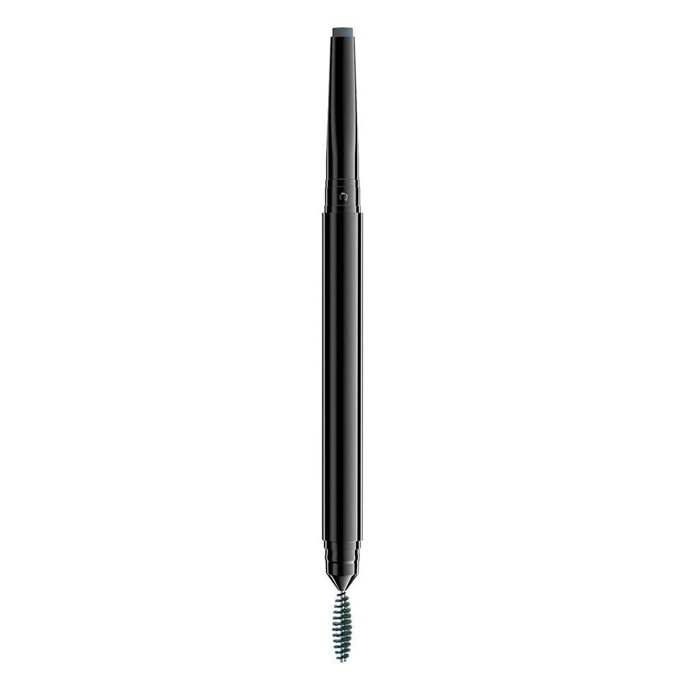 NYX Professional Makeup Precision Brow Pencil, Dual Ended With Flat Tip Pencil And Spoolie Brush, Vegan Formula, Shade: Charcoal