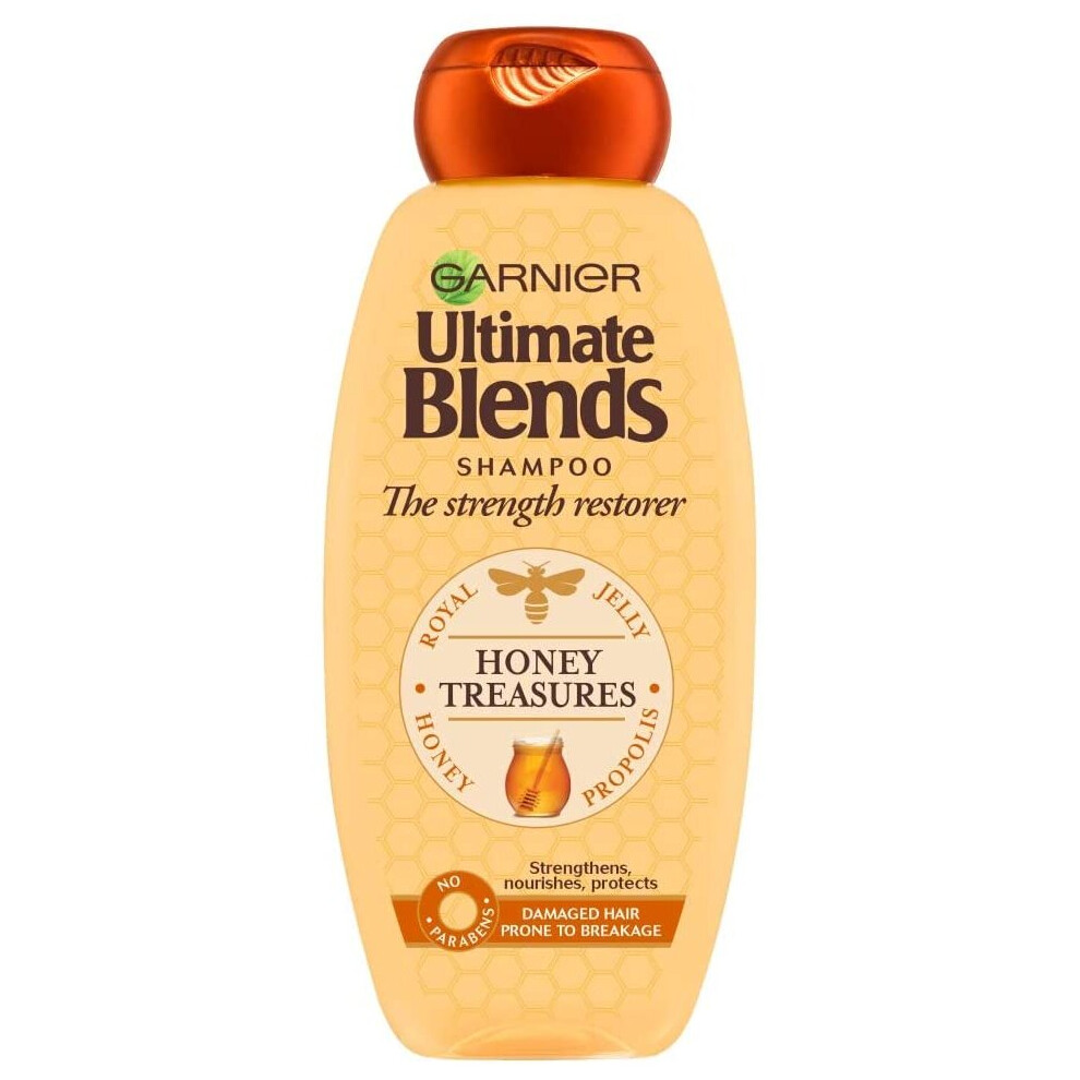 Garnier Ultimate Blends Honey Strengthening Shampoo, 360 ml