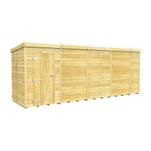 (5ft x 18ft Single Door Without Windows) Pent Shed 5ft x 18ft Fast & Free 2-5 Days Nationwide Delivery