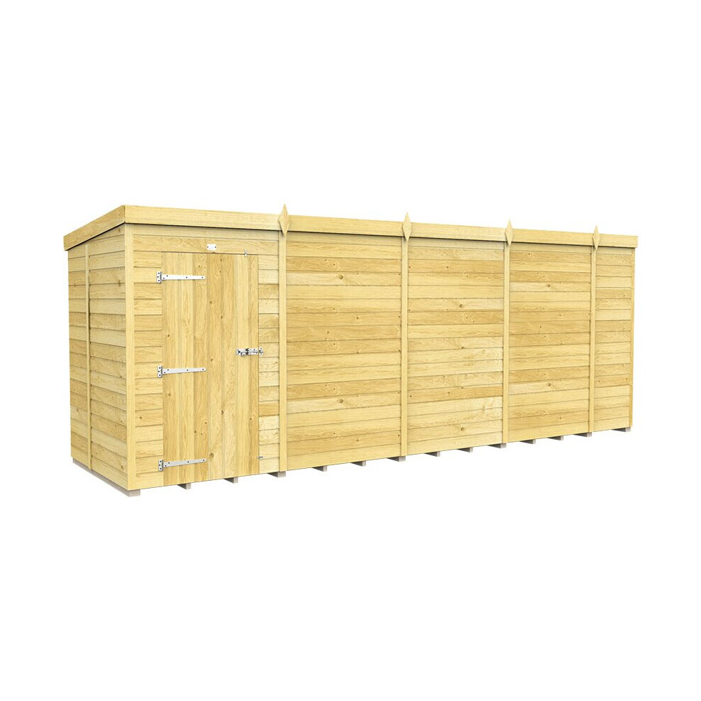 Total Sheds (5Ft X 18Ft Single Door Without Windows) Pent Shed 5Ft X 18Ft Fast & Free 2-5 Days Nationwide Delivery