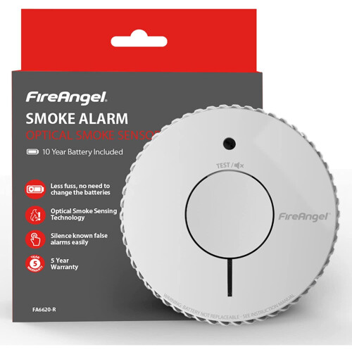 Fireangel FireAngel FA6620-R Smoke Alarm, White 1