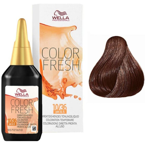 Wella Wella Color Fresh pH 6.5 Acid Liquid 75 ml  5/4 Hellbraun Rot